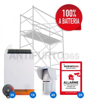 Kit allarme per ponteggi, cantieri, case in costruzione, box