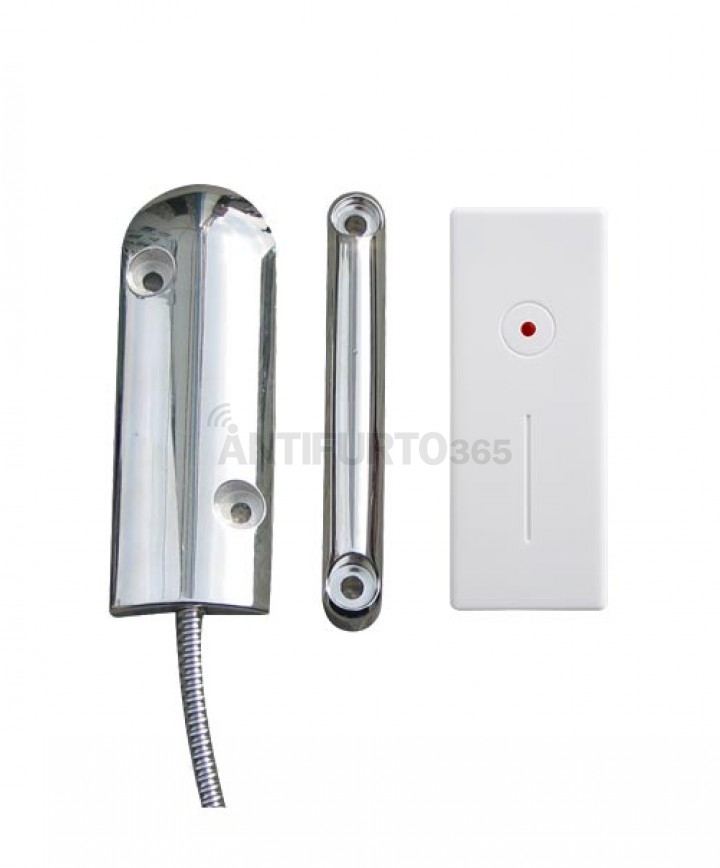 Sensore contatto magnetico porta/finestra specifico per porte basculanti,  ferro, metallo.