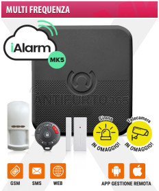 Kit iALARM MK5, Multi Frequenza Guard® WIFI INTERNET+gsm+sms