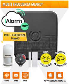 Kit iALARM MK7, Multi Frequenza Guard® INTERNET WIFI+LAN+gsm+sms