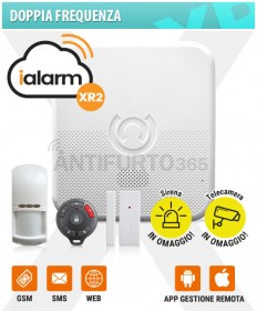 Kit iALARM XR2, Doppia Frequenza WIFI INTERNET+gsm+sms