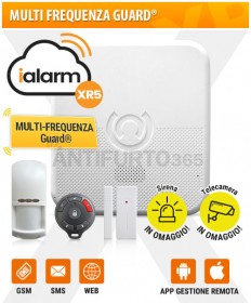 Kit iALARM XR5, Multi Frequenza Guard® WIFI INTERNET+gsm+sms