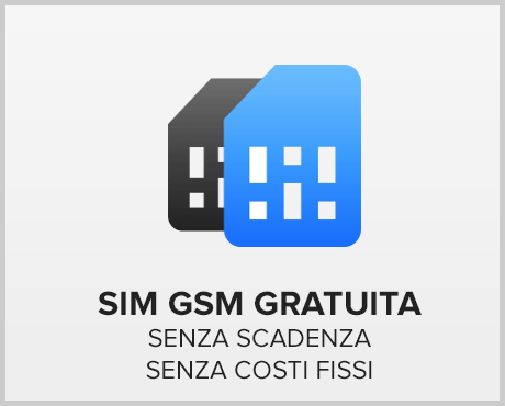 Sim card gratuita per allarmi