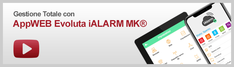 appWEB iALARM XR per centrali iALARM XR