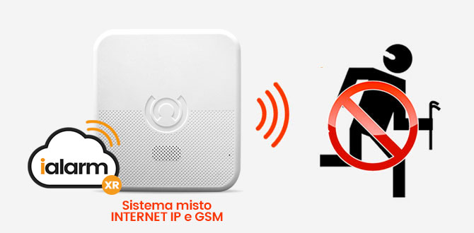 Sistema misto Internet IP Gsm