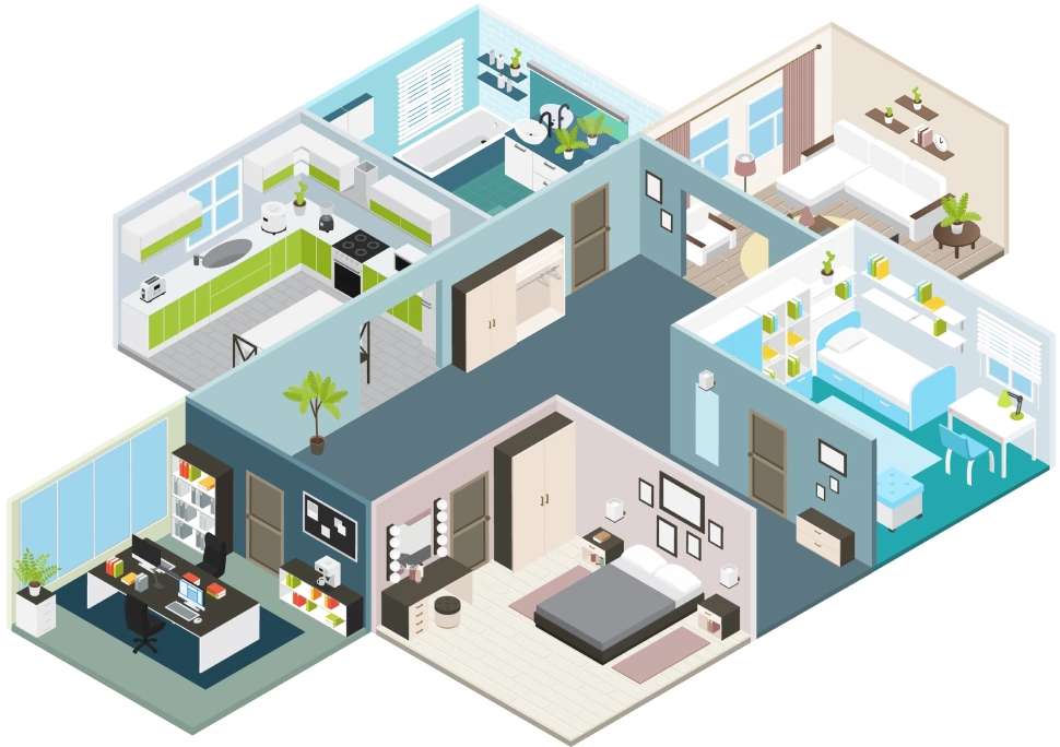 Planimetria per installazione antifurto casa senza fili