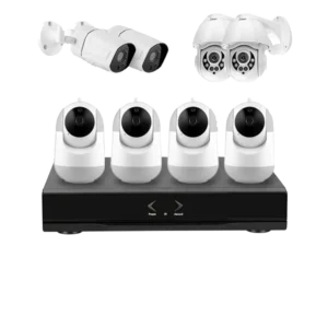 Kit Videosorveglianza autoconfigurante senza fili. NVR 8CH + 8 IPcam interno/esterno